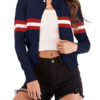 Sweaters Cardigans Long Sleeve Jewel Neck Short Jacket - Image 3