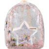 Sweet Lolita Bag Transparent PU Leather Stars Shining Backpack