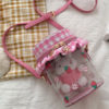 Sweet Lolita Bag Transparent Toy Plaid PU Leather Cross Body Bag - Image 5