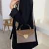 Sweet Lolita Suede Letter Shaped Cross Body Bag - Image 2