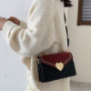 Sweet Lolita Suede Letter Shaped Cross Body Bag - Image 3