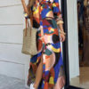 Turndown Collar Long Sleeve Maxi Dress - Image 6