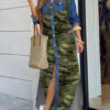 Turndown Collar Long Sleeve Maxi Dress - Image 7