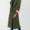 Turndown Collar Long Sleeve Peacoat - Image 2