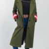 Turndown Collar Long Sleeve Peacoat - Image 3
