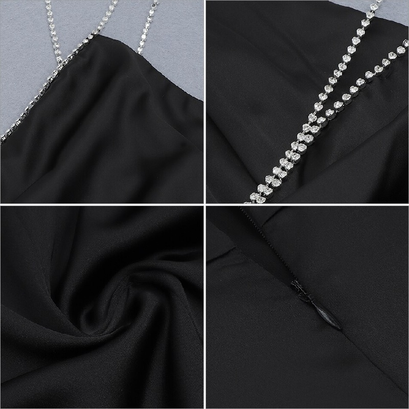 V Neck Sleeveless Sexy Spaghetti Strap Fashion Party Mini Dress - Image 6