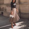 Vintage Elegant Streetwear Long Pleated Skirts - Image 4