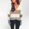 Vintage striped knitted Short cardigan - Image 4