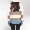Vintage striped knitted Short cardigan - Image 5