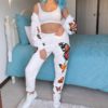 Butterfly Top Casual Hoodies Oversize Animal Print Coat - Image 3