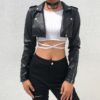 Button Bomber Backet Feminina Long Sleeve Harajuku Coat - Image 2