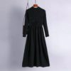 Casual Elegant Solid Long Sleeve A-line Sweater Dress - Image 6