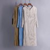 Casual Loose Fashion Pullover Warm Thick Chic Split Sweater Dress - Image 2