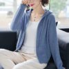 Casual Solid Single Breasted V Neck Sweater - Image 3