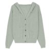 Casual Solid Single Breasted V Neck Sweater - Image 5