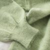 Casual V Neck Fashion Buttons Elastic Puff Sleeve Cardigans - Image 10