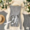 Elegant Off Shoulder Slash Neck Short Sweater Dress - Image 2