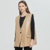 Fashion Single Button Sleeveless Jacket - Image 2