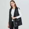 Fashion Single Button Sleeveless Jacket - Image 3