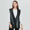 Fashion Single Button Sleeveless Jacket - Image 4