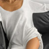 Knitted Long Sleeves U-Neck Backless Casual Sweater Dress - Image 4