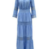 Lace Off-The-Shoulder Long Sleeves Oversized Long Dress - Image 3
