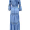 Lace Off-The-Shoulder Long Sleeves Oversized Long Dress - Image 4