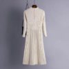 Long Sleeve Pleated Warm Street Wear Jumper Sweater Dress - Image 4