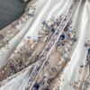 Long Sleeve Single Breasted A-line Maxi Dress - Image 9