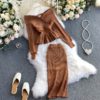 Long Sleeve Sweater Tops And High Waist Bodycon Skirt Two Pieces Set - Image 12