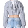Long Sleeves Cupless Cotton Blend Hooded Sweatshirt - Image 2