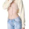 Long Sleeves Cupless Cotton Blend Hooded Sweatshirt - Image 5