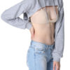 Long Sleeves Cupless Cotton Blend Hooded Sweatshirt - Image 7