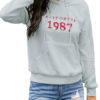Long Sleeves Letters Print Polyester Hooded Sweatshirt - Image 3