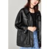 Loose Soft PU Leather Punk Streetwear Motor Biker Jacket