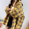Plaid Turndown Collar Long Sleeves Cotton Shirts - Image 3