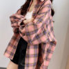 Plaid Turndown Collar Long Sleeves Cotton Shirts - Image 7