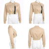 Pocket Pin Buckle Zipper Streetwear Jacket - Image 5