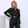 Pocket Pin Buckle Zipper Streetwear Jacket - Image 4