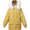 Puffer Faux Fur Hooded Long Sleeve Pockets Zip Up Coat - Image 6
