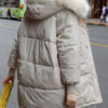 Puffer Faux Fur Hooded Long Sleeve Pockets Zip Up Coat - Image 8