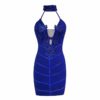 Sexy Lace Halter Sleeveless Beading Mini Club Dresses - Image 5