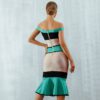 Sexy Mermaid Bandage Off Shoulder Patchwork  Party Dresses - Image 6