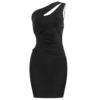 Sexy One Shoulder Sleeveless Hollow Out Bandage Party Dresses - Image 5