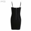 Sexy Spaghetti Strap Pearls Sleeveless Runway Party Dresses - Image 6