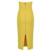 Sexy Strapless Draped Sleeveless Runway Party Dress - Image 3