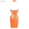 Sexy V Neck Halter Hollow Out Sleeveless Sequin Mini Club Dress - Image 7