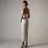 Sexy V Neck Spaghetti Strap Bodycon Maxi Dresses - Image 2