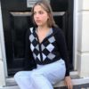 Skinny Long Sleeve Knitted Cardigan - Image 3