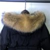 Slim Jackets Large Natural Raccoon Fur Hooded Coat - Image 6